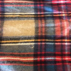 Long, rectangle, plaid scarf